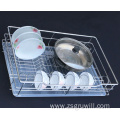 rack pull out metal wire baskets kitchen storage